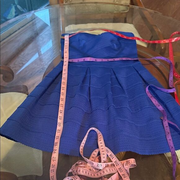 Sans Souci Vibrant Blue Strapless Dress - Picture 14 of 14